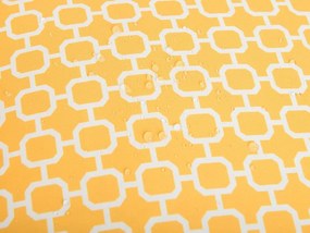 Conjunto de 2 almofadas de jardim com padrão amarelo 40 x 70 cm ASTAKOS Beliani