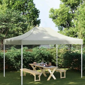 vidaXL Teto para tenda de festas 4x3 m 270 g/m² cor creme
