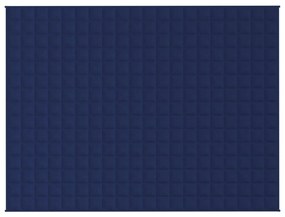 Manta pesada 7 kg 150x200 cm tecido azul