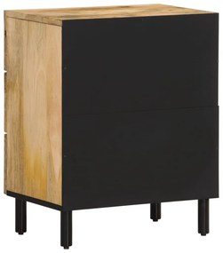 Mesa de cabeceira 50x33x60 cm madeira de mangueira maciça