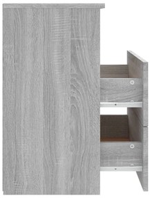 Mesa de cabeceira 50x32x60 cm sonoma cinzento