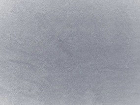 Cama de solteiro em veludo cinzento 90 x 200 cm METZ Beliani