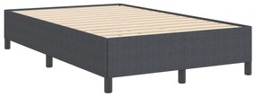 Cama vidaXL Cinza Escuro 120x200 cm Tecido Corduroy