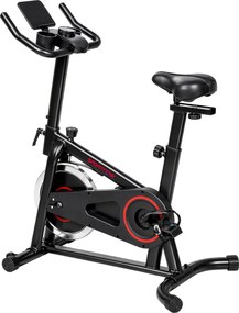 SPORTNOW Bicicleta Estática para Casa com Bluetooth, Volante de Inércia de 6 kg, Ecrã LCD, Assento e Guiador Ajustáveis, Suporte para Telemóvel | Aosom Portugal
