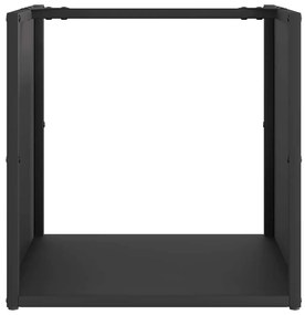 Suporte para lenha 40x40x40 cm aço laminado a frio preto