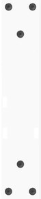 Pés para mesa de centro em V 2 peças Branco 28x(42-43,3) cm Aço