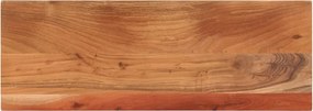vidaXL Tampo de mesa retangular 90x20x2,5 cm madeira de acácia maciça