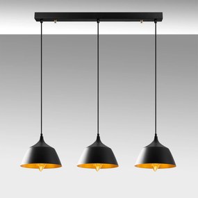 Candeeiro de Teto Dodo – Preto – 95 x 25 cm