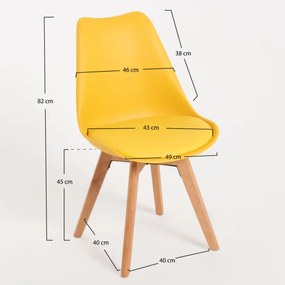 Cadeira Synk Basic - Amarelo