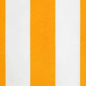 Tecido substituição p/ sanefa toldo 5 m riscas amarelo/branco