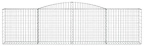 Cestos gabião arqueados 8pcs 400x50x100/120cm ferro galvanizado