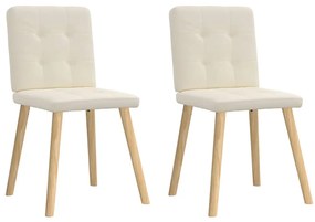 Cadeiras de jantar 2 pcs linho