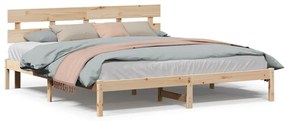 Estrutura de Cama de Madeira de Pinho da Madeira Natural