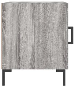 Mesa cabeceira 40x40x50 cm derivados de madeira cinzento sonoma