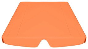 Toldo suplente baloiço jardim 188/168x145/110 cm laranja
