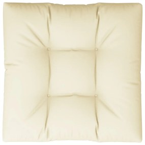 Almofadão para sofá de paletes 80x80x12 cm tecido creme