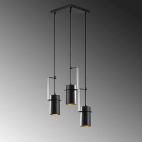 Candeeiro de Teto Spot – Preto – 40 x 40 cm