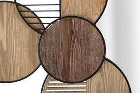 ESPELHO DE PAREDE WOODY 123,2X4,4X63,5 CM MULTICOLORIDO