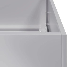 Planter 40x80x80 cm aço galvanizado