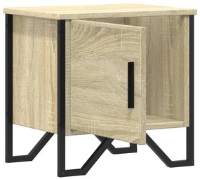 Mesas-de-cabeceira 2 pcs 40x30x40 cm aglomerado carvalho sonoma