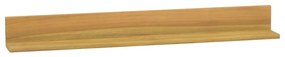 Prateleiras de parede 2 pcs 90x10x10 cm madeira de teca maciça