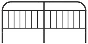 Cabeceira de cama 200 cm metal preto