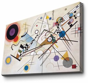 Pintura Decorativa em Tela 4570KANDINSKY006 – Multicolor – 45 x 70 cm