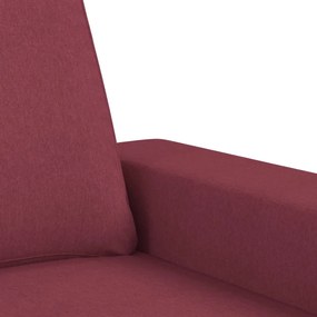 Sofá de 2 lugares tecido 120 cm vermelho tinto