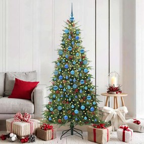 vidaXL Árvore de Natal Articulada Artificial Verde 180 cm PE e PVC