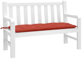 Almofadão banco de jardim 120x50x7 cm mesclado tecido vermelho