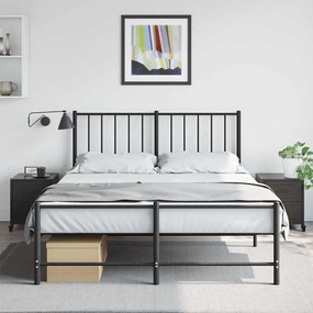 Mesas de cabeceira 2 pcs 36x39x43,5 cm aço preto