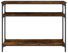 Mesa consola 100x29x75 cm derivados de madeira carvalho fumado