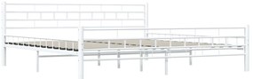 Estrutura de cama 200x200 cm metal branco