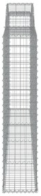Cesto gabião arqueado 300x30x140/160 cm ferro galvanizado