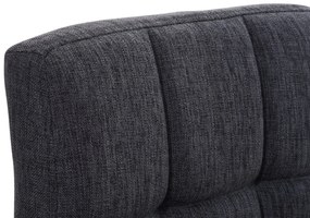 Conjunto de 2 bancos de bar Peru em tecido e com estrutura cromada 46 x 94-114 x 47 cm Cinzento escuro