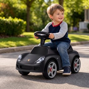 Carrinho de Passeio andarilho Infantil, 62,5 x 29 x 38,5 cm, Com Luzes e Sons, Preto