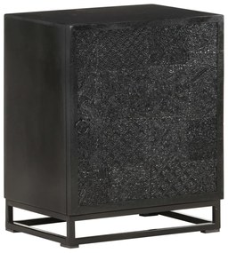 Mesa de cabeceira 40x30x50 cm acácia e mangueira maciça preto