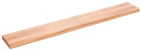 vidaXL Prateleira de parede 220x30x(2-6) cm carvalho tratado castanho
