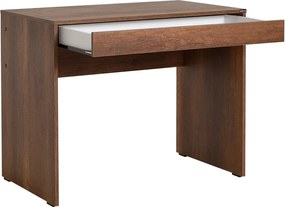 Secretária "Inspire" - 90 x 75 x 55 cm - Nogueira - Design Moderno