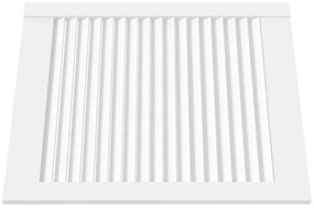 Portas de armário 2 pcs design de persiana pinho maciço branco