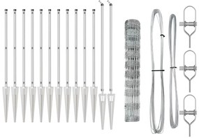 Cerca de Campo 1x50 m Aço Galvanizado