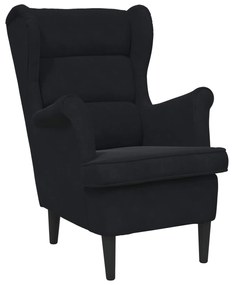 vidaXL poltrona Preto 92 x 71 x 91 cm Veludo