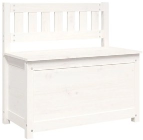 Banco 80x41x77 cm madeira de pinho maciça branco