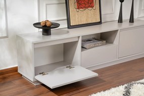 Móvel de TV Vanguard – Cinzento – 160x42x29,5 cm