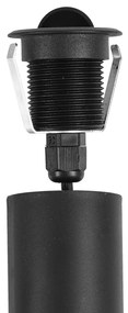 Conjunto de 5 focos de chão modernos pretos incluindo LED IP67 - Linsey Moderno
