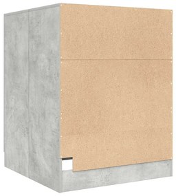 Armário sanita/máquina de lavar 70,5x71,5x91,5 cm cinzento-cimento
