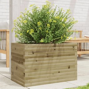vidaXL Vaso/floreira de jardim 70x40x45,5 madeira de pinho impregnada