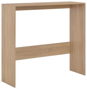 Mesa de bar com 2 tampos carvalho 130x40x120 cm