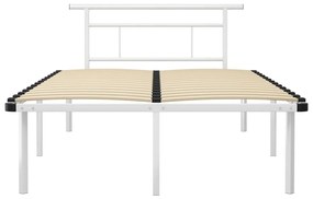 Estrutura de cama 120x200 cm metal branco