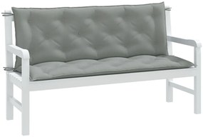 Almofadões banco jardim 2pcs 120x50x7cm mesclado tecido